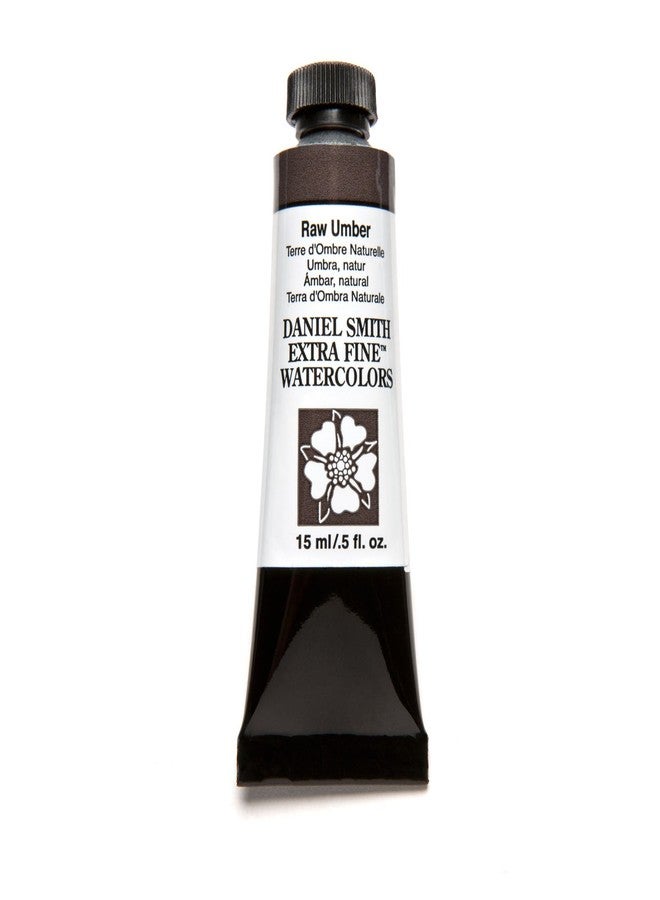 Daniel Smith Extra Fine Watercolor 15ml Paint Tube, Raw Umber - Image 5